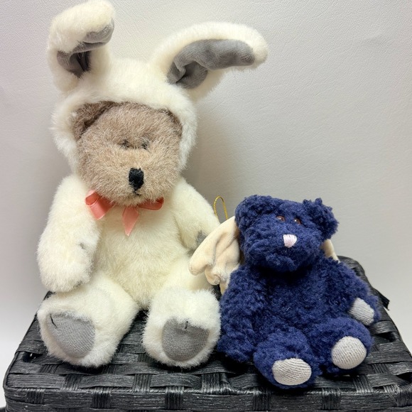 Boyds Bears Other - The Boyds Collection Blue Angel Bear and Master of Disguise Bunny